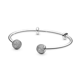 Brazalete Rígido Abierto Rivy Texturizado